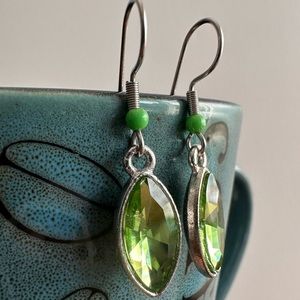 Handcrafted Oval dangling earrings 5